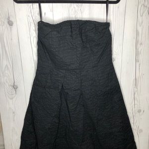 J. Crew Black Strapless Dress